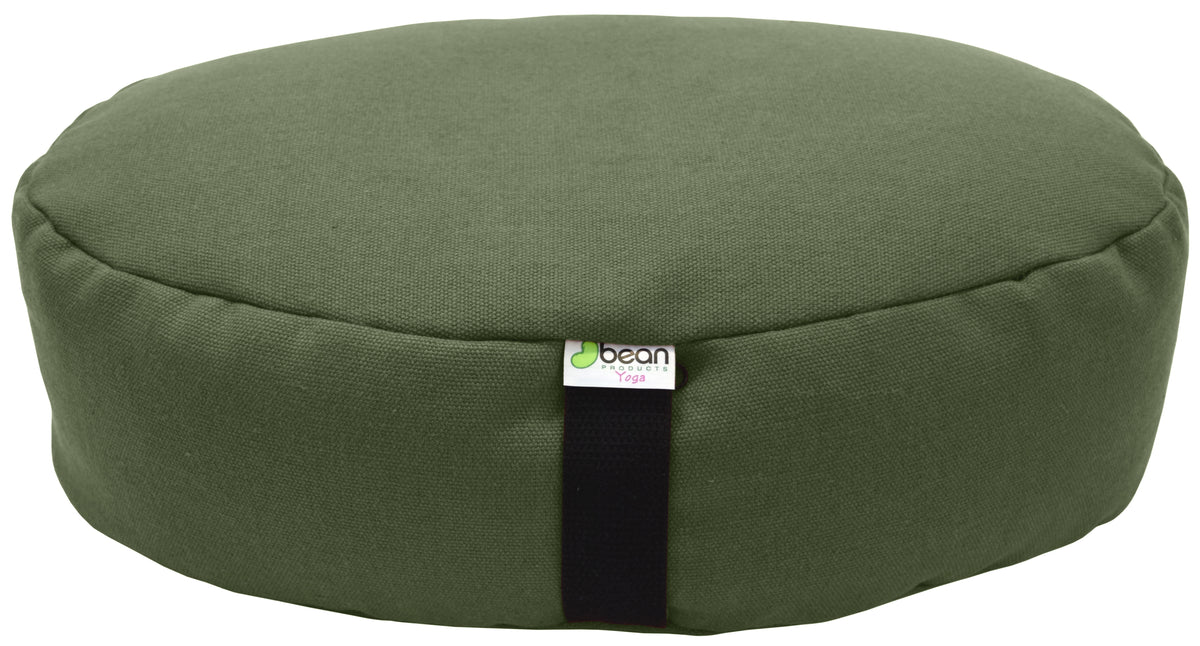 hemp large oval zafu meditation pillow cactus green color
