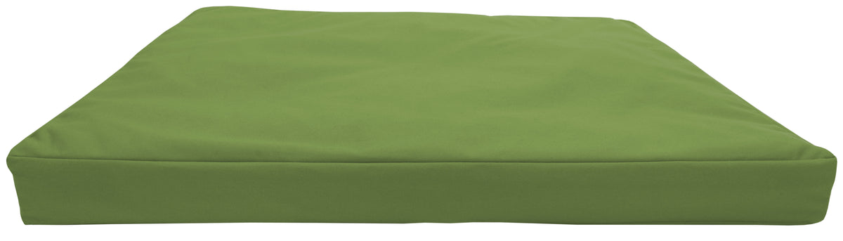Olive green organic cotton meditation cushion flat square travel pad