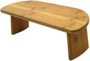Foldable bamboo meditation bench for kneeling and prayer, ergonomic design
