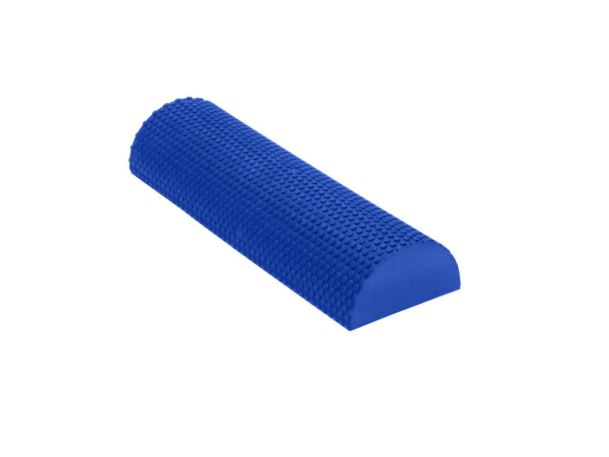 Short compact EVA foam roller for focused deep tissue massage