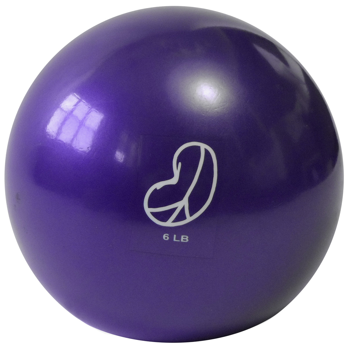 6 pound soft weighted exercise ball with bean products peace bean logo