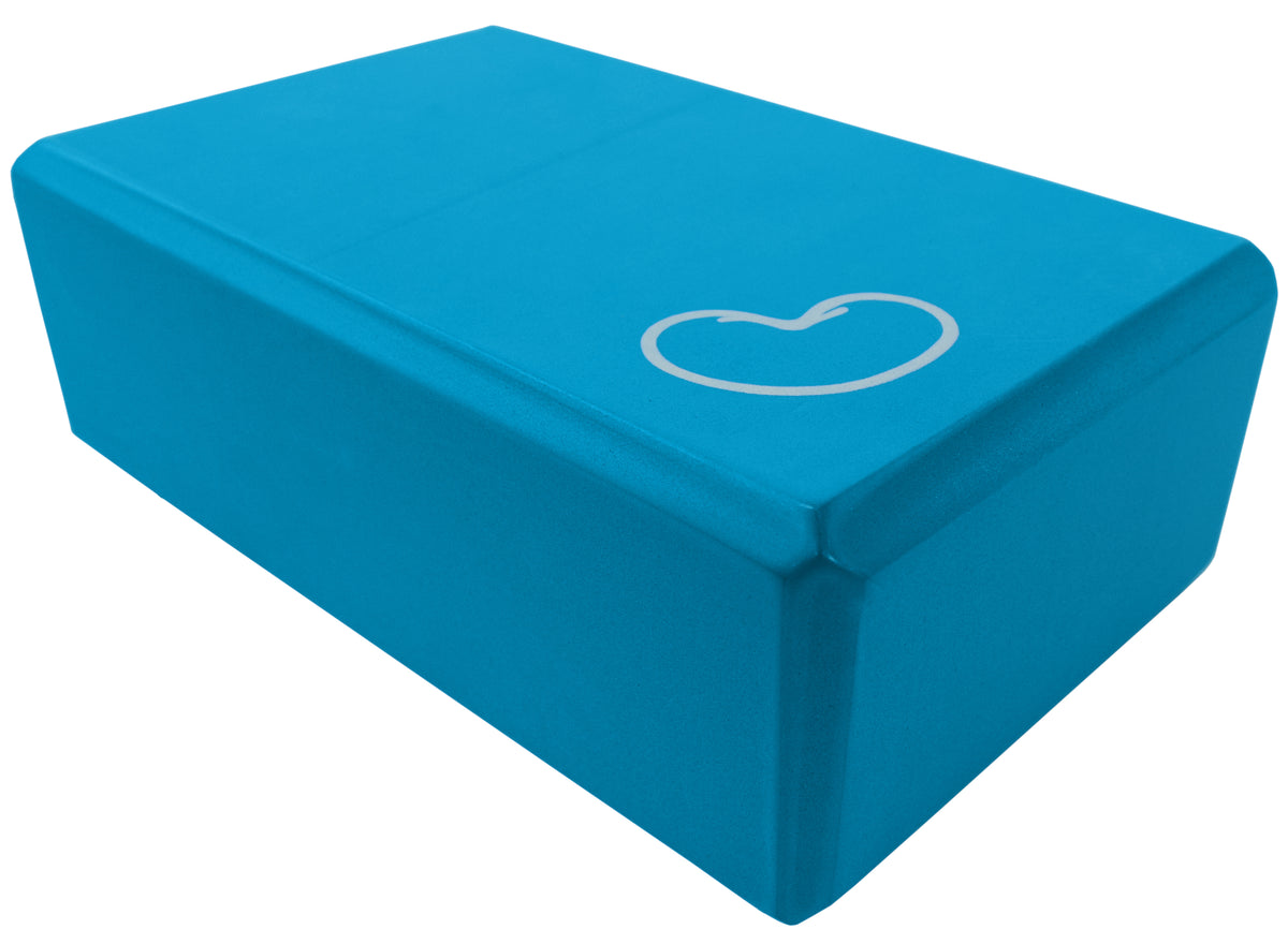 Blue foam yoga block 2 pack for stretching, balance, and flexibility training