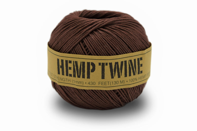 Bean Products Hemp Twine 20lb 1.0mm x 700 ft Waxed / Natural