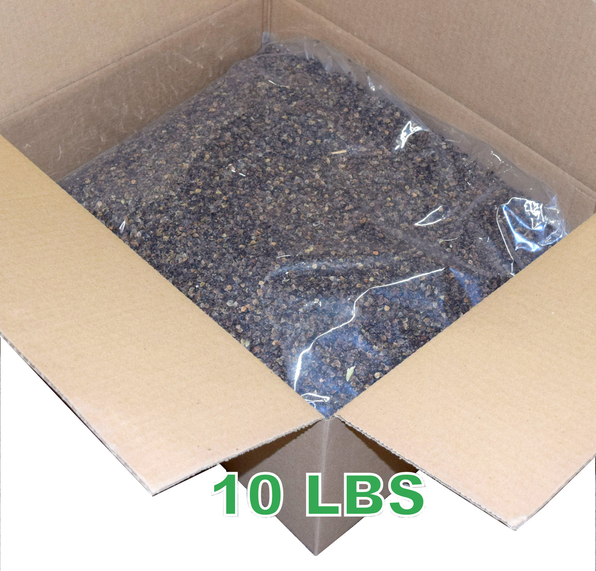 10 lbs organic buckwheat hulls bulk box for pillow and cushion stuffing