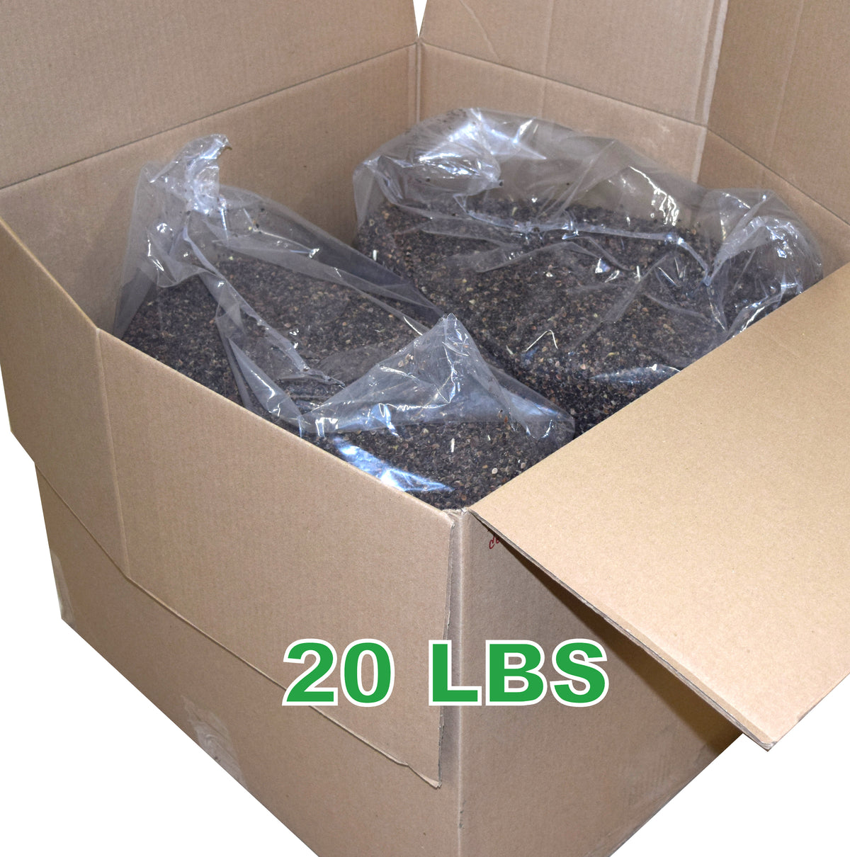 20 lbs organic buckwheat hulls bulk packaging for craft and bean bag fill
