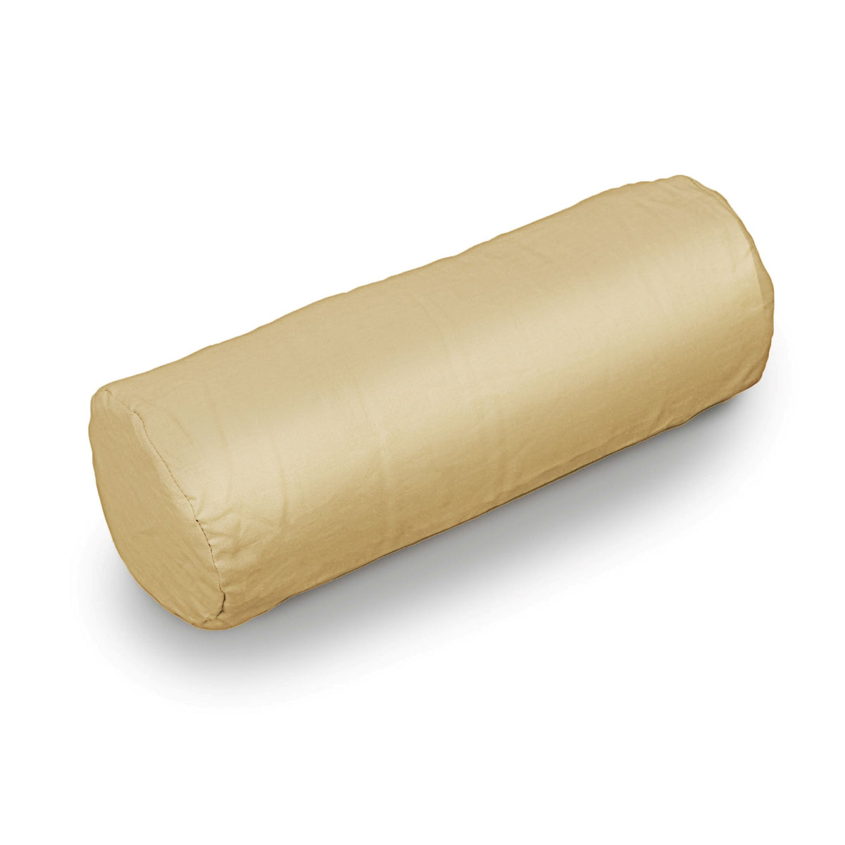 Mustard yellow European linen neck roll pillowcase, decorative linen bolster pillow cover for home decor.