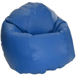 Vinyl bean bag blue comfybean beanbag chair