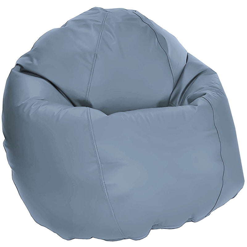 Vinyl bean bag blue grey comfybean beanbag chair