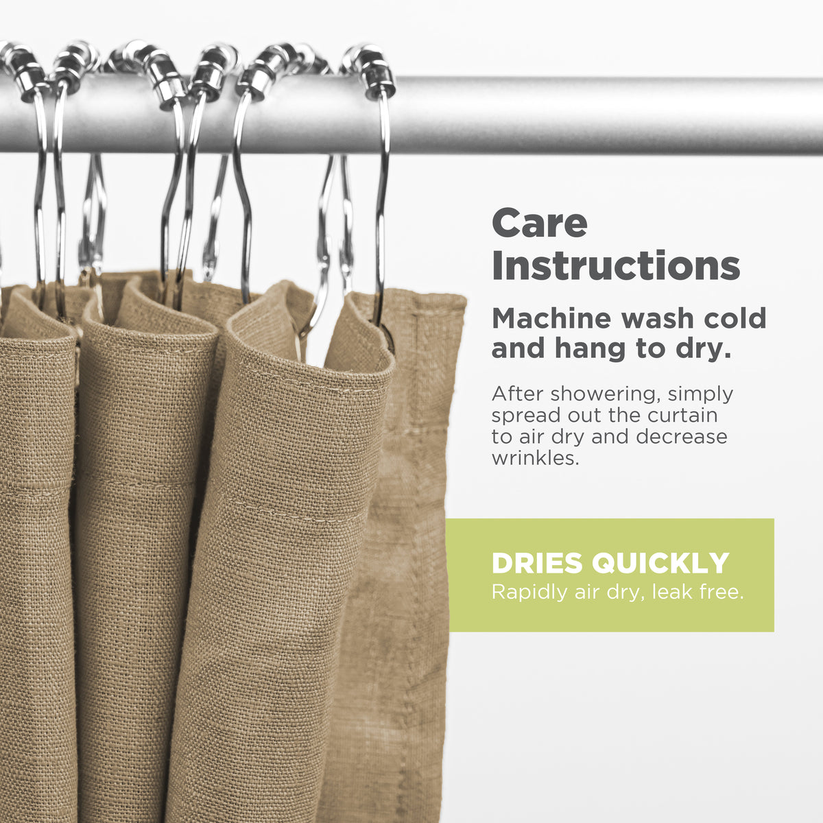Linen Shower Curtain