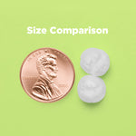 bean bag bead size comparison to a penny