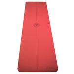 SuperLite TPE Yoga Mat - Laser Symmetry Line with Energy Centering Mandala, Extra Thick Cushioned Comfort and Textured Grip Surface