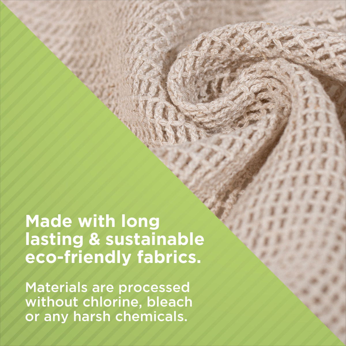 Soft hemp cotton washcloth texture, eco-friendly gentle exfoliating cloth