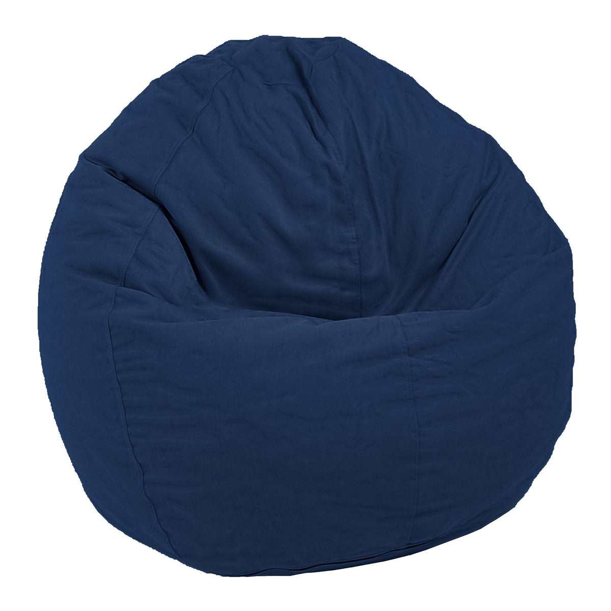Dark navy ComfyBean adult bean bag lounger with durable cotton cover
