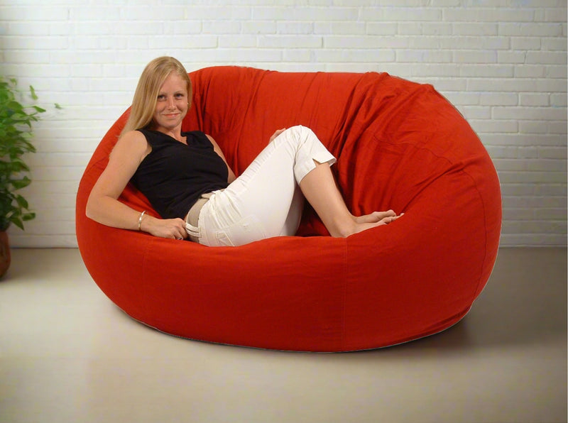 Bean Bag Loveseat Extra Large, Comfy Organic Covers – Bean
