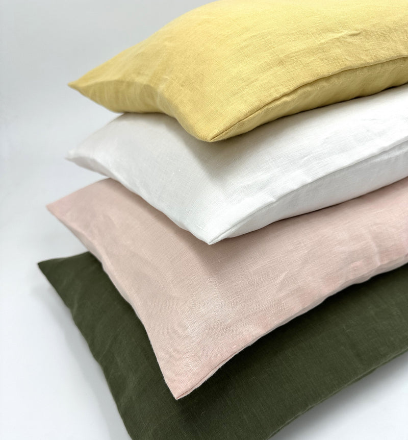 hemp fabric pillowcases 4 colors
