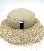 100% hemp zafu meditation cushion hemp fabric and hemp fill natural round