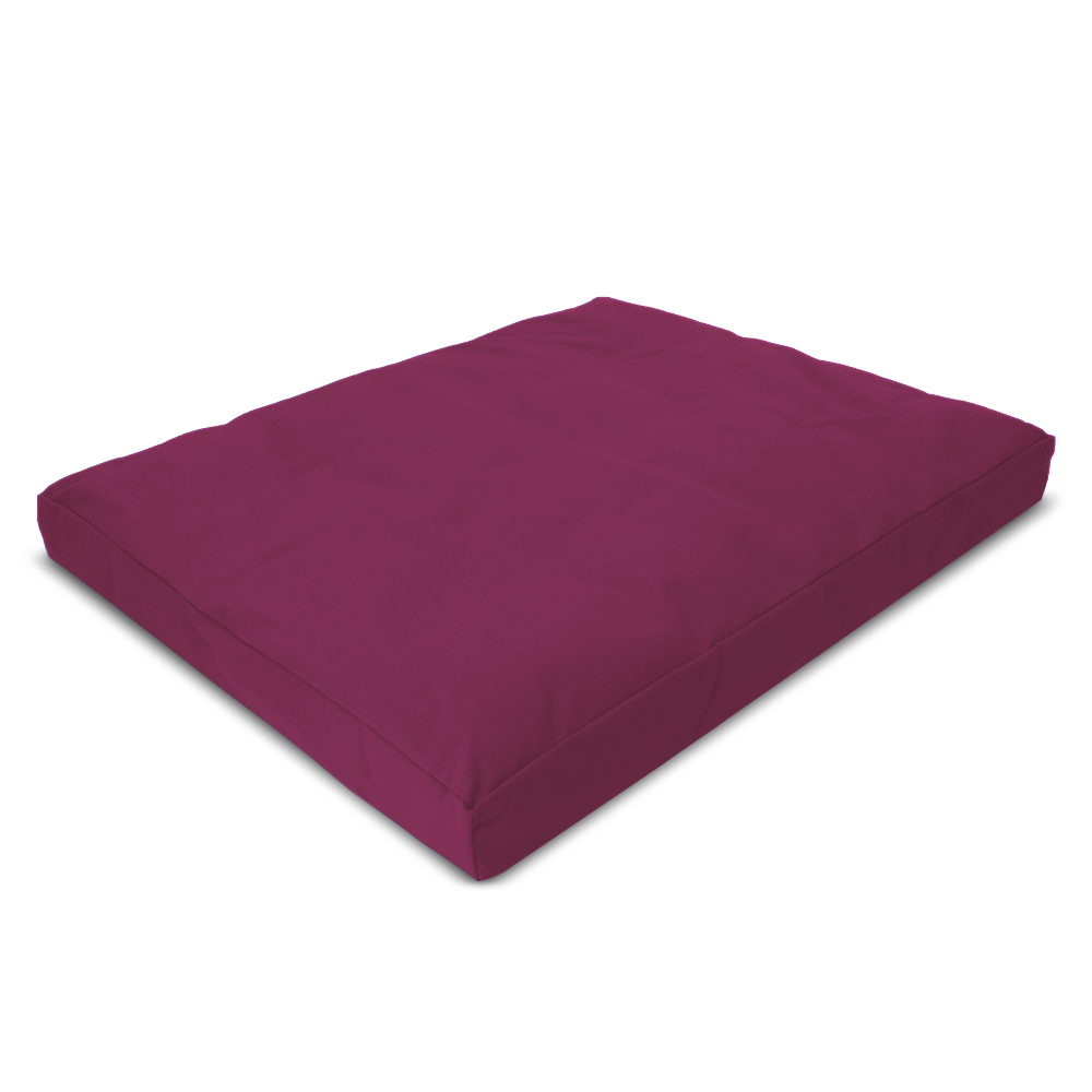 Plum purple organic cotton meditation cushion small square seating pad
