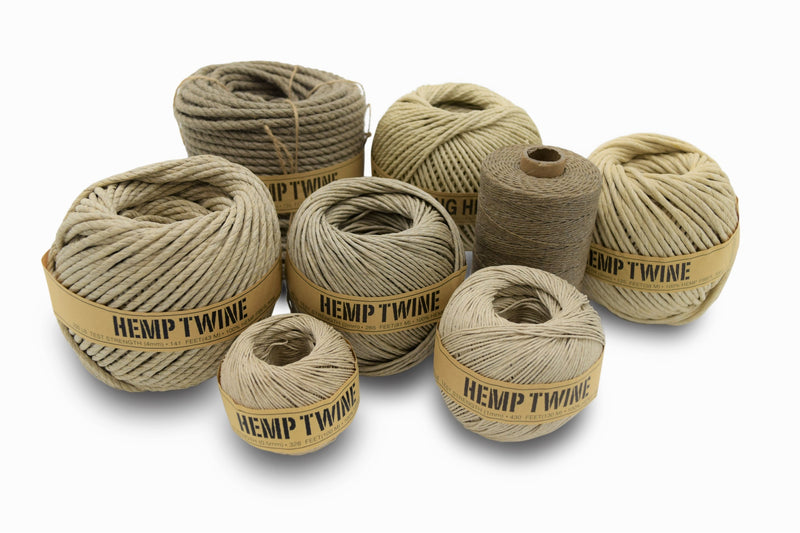 Bean Products 100% Hemp Twine Ball 0.5mm, 50G/328 ft. - 8 lb. Test Strength - Natural