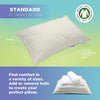 standard size organic millet hull pillow by bean products