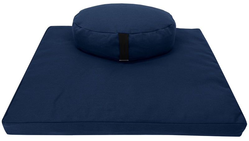 Meditation cushions Set of Zafu and Zabuton with buckwheat hulls –  HempOrganicLife