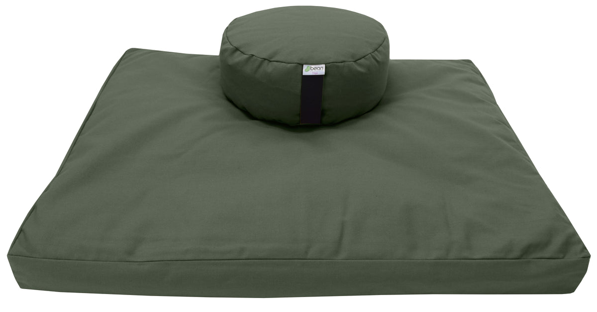 meditation cushion set zafu and zabuton cotton round standard