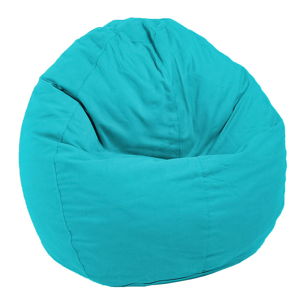 Teal ComfyBean adult bean bag lounger with breathable cotton fabric cover