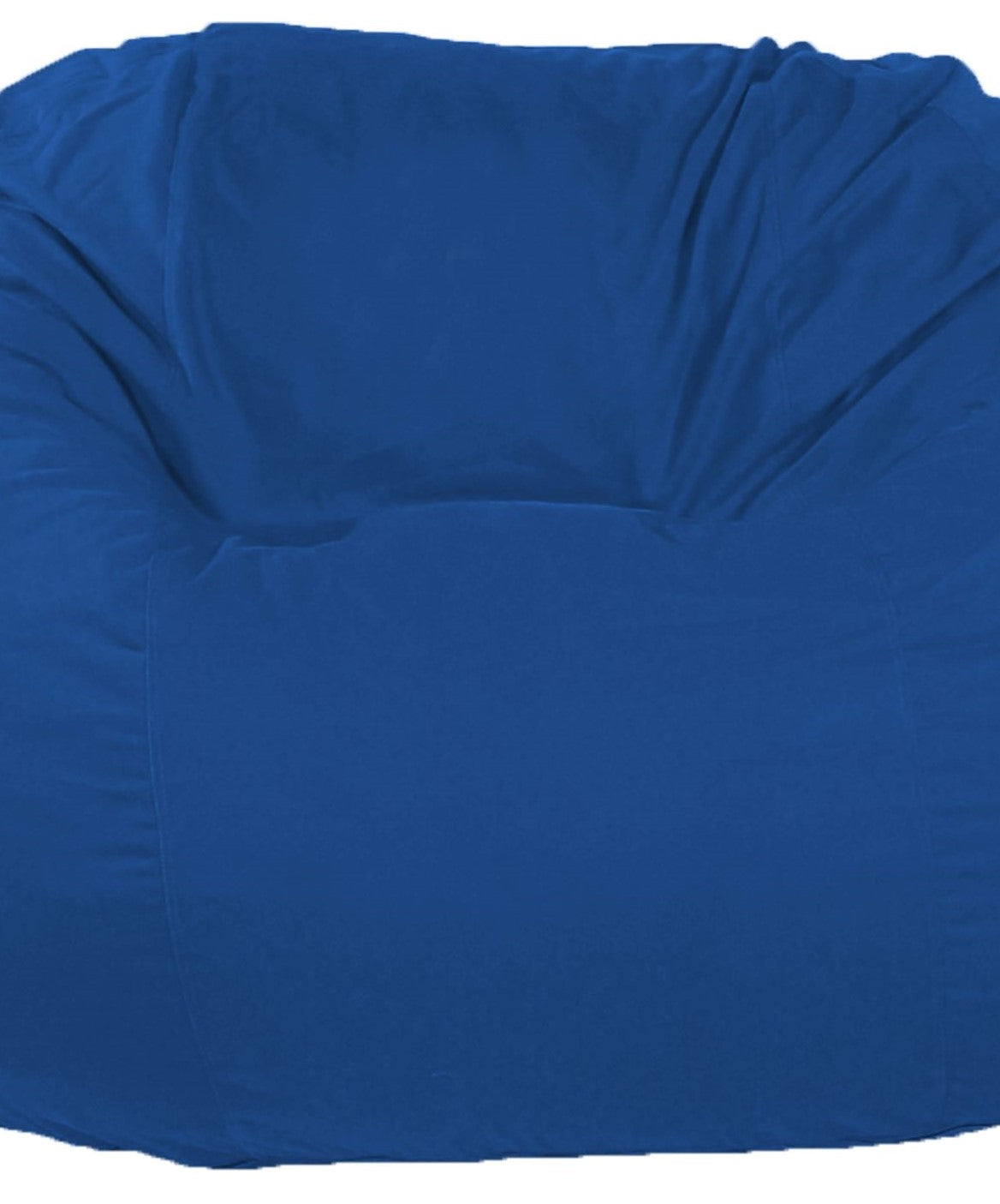 Blue kid size bean bag chair cotton fabric eco fill square shape soft comfy seating for kids