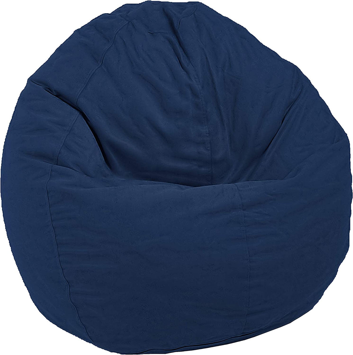 Navy blue organic cotton bean bag chair classic adult teen lounger