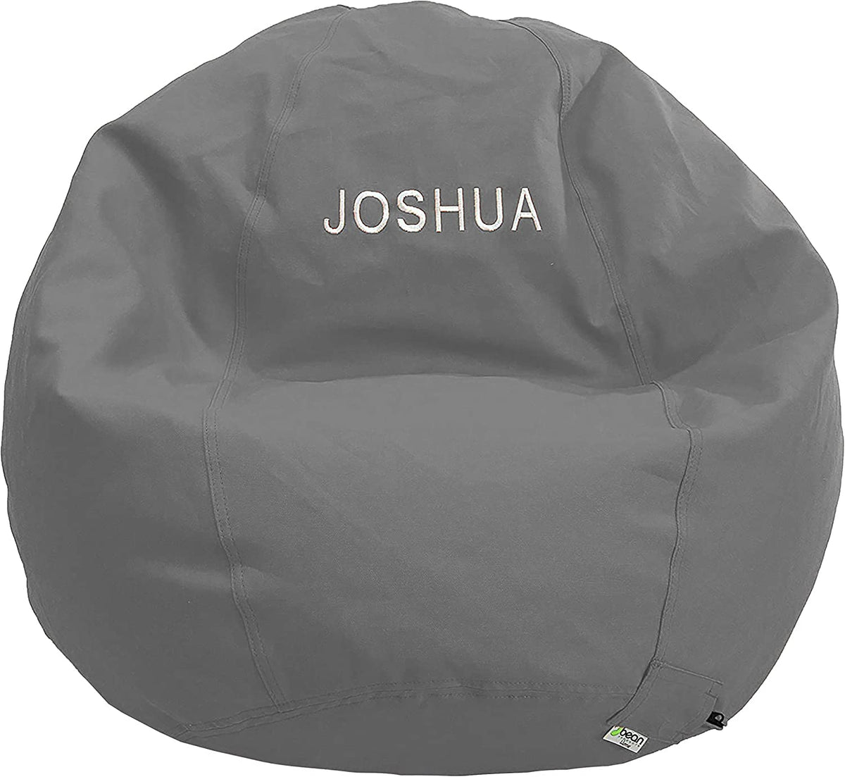 Light gray ComfyBean adult bean bag lounger for comfortable indoor seating