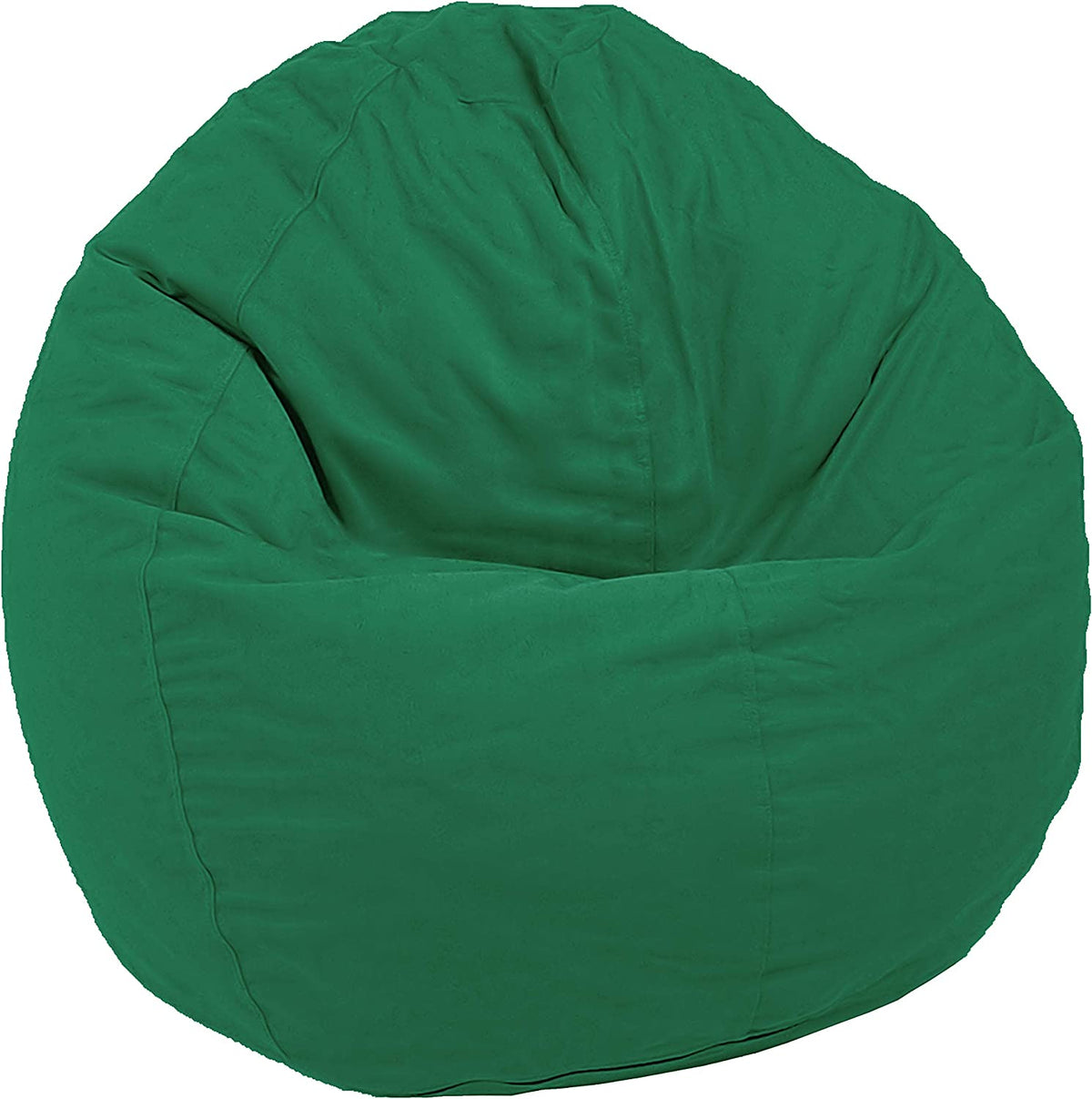 Green organic cotton bean bag chair adult size comfy lounger