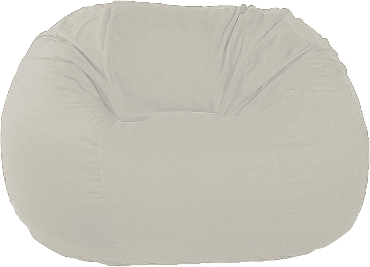 Natural organic cotton bean bag loveseat oversized indoor lounger