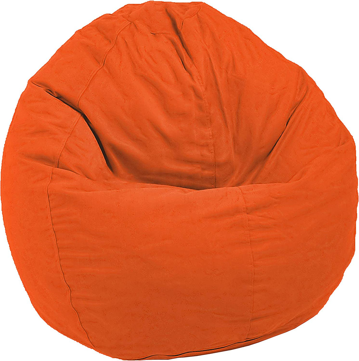 Orange kids bean bag chair, vibrant color option for kids furniture