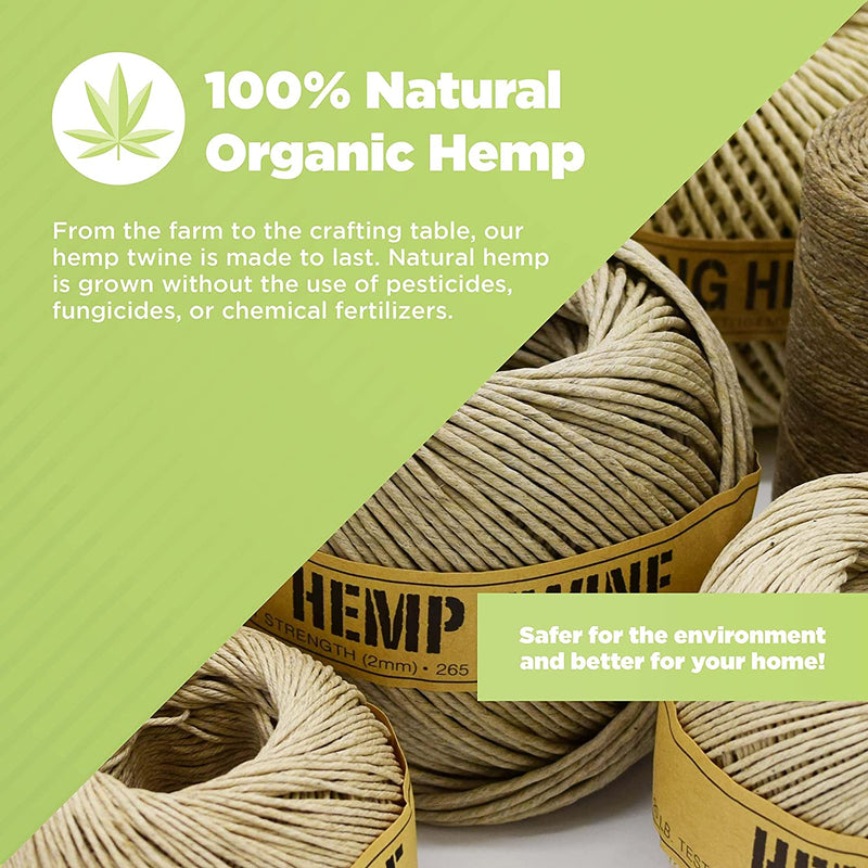 100% natural organic hemp eco friendly for crafting beading wicks gardening household