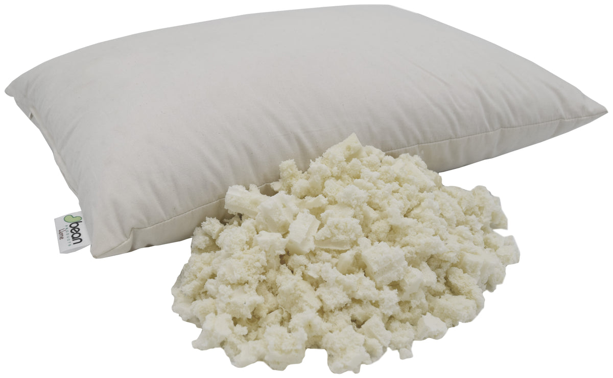 Natural latex fill for neck roll pillow with breathable cotton shell