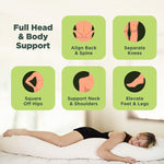 sleeping bean full head and body support