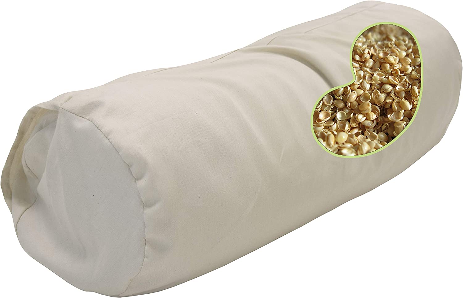Neck Roll Pillow for Neck Support and Comfort USA Made Bean Products